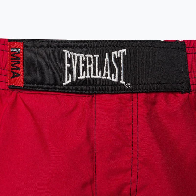 Pantaloni scurți de antrenament EVERLAST MMA pentru bărbați, roșu 4