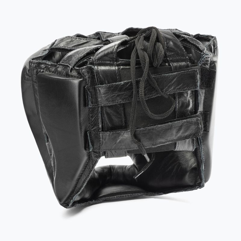 Cască de box pentru bărbați EVERLAST din piele cu protecție pentru obraz și bărbie neagră 350 BLK - S/M 4