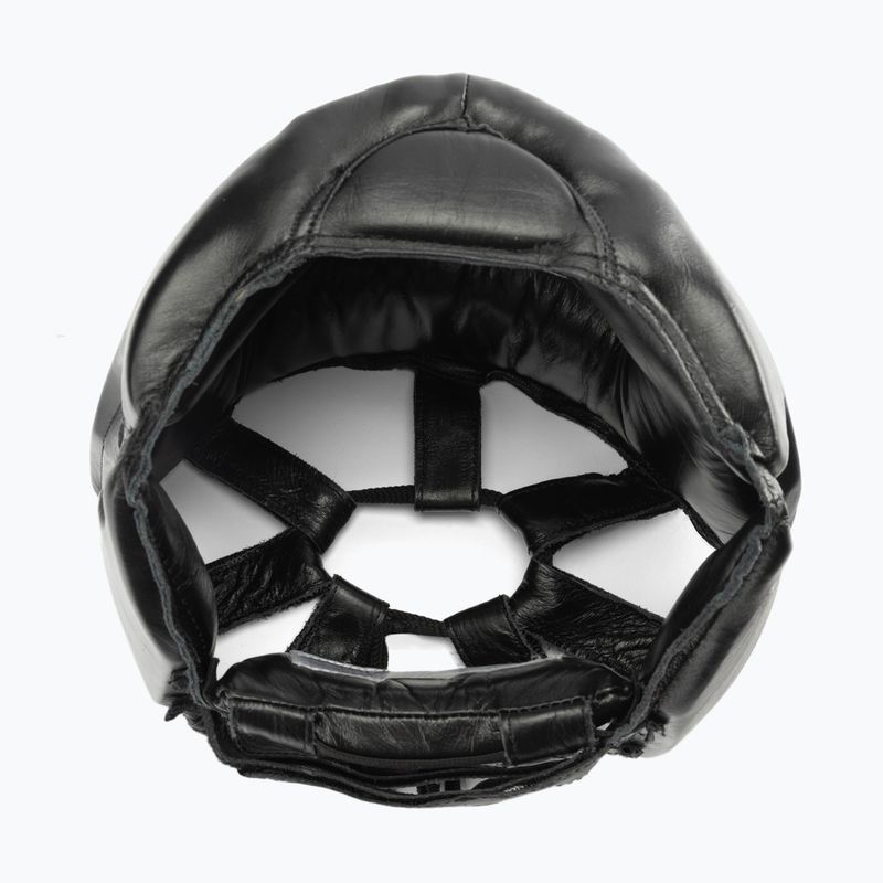 Cască de box pentru bărbați EVERLAST din piele cu protecție pentru obraz și bărbie neagră 350 BLK - S/M 6