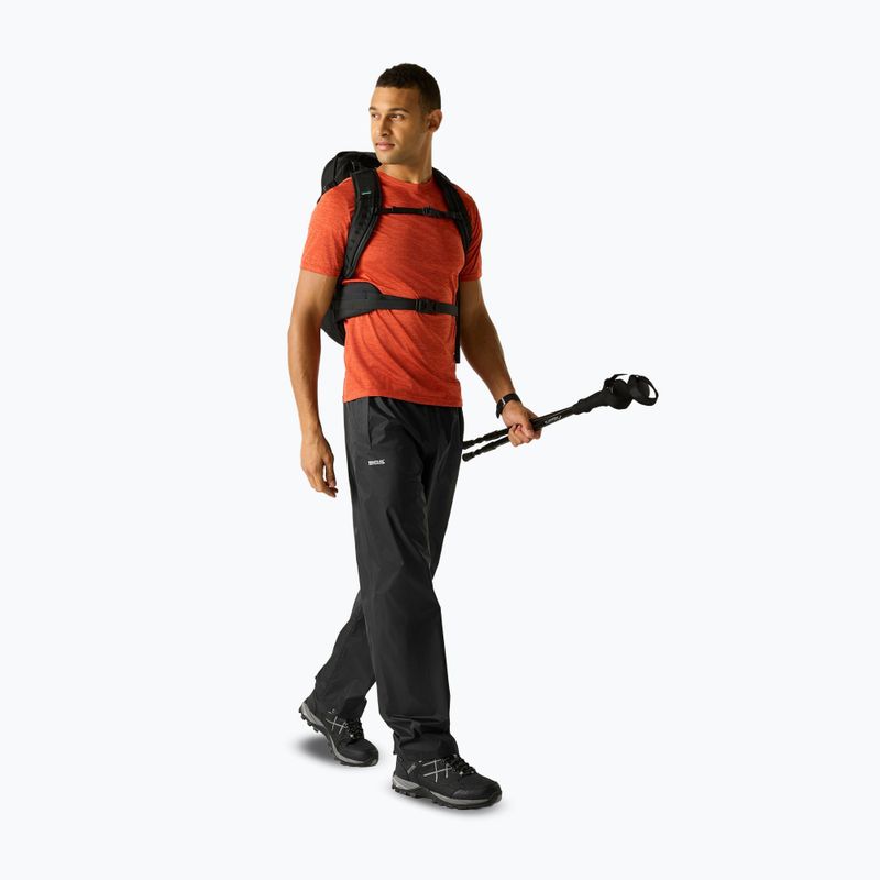 Pantaloni de trekking pentru bărbați REGATTA Pack It Overtrousers black 2