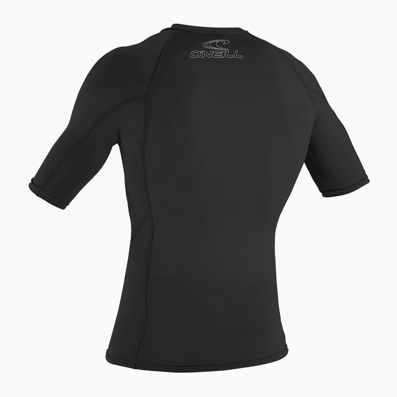 Bărbați O'Neill Basic Skins Rash Guard tricou de înot negru 2