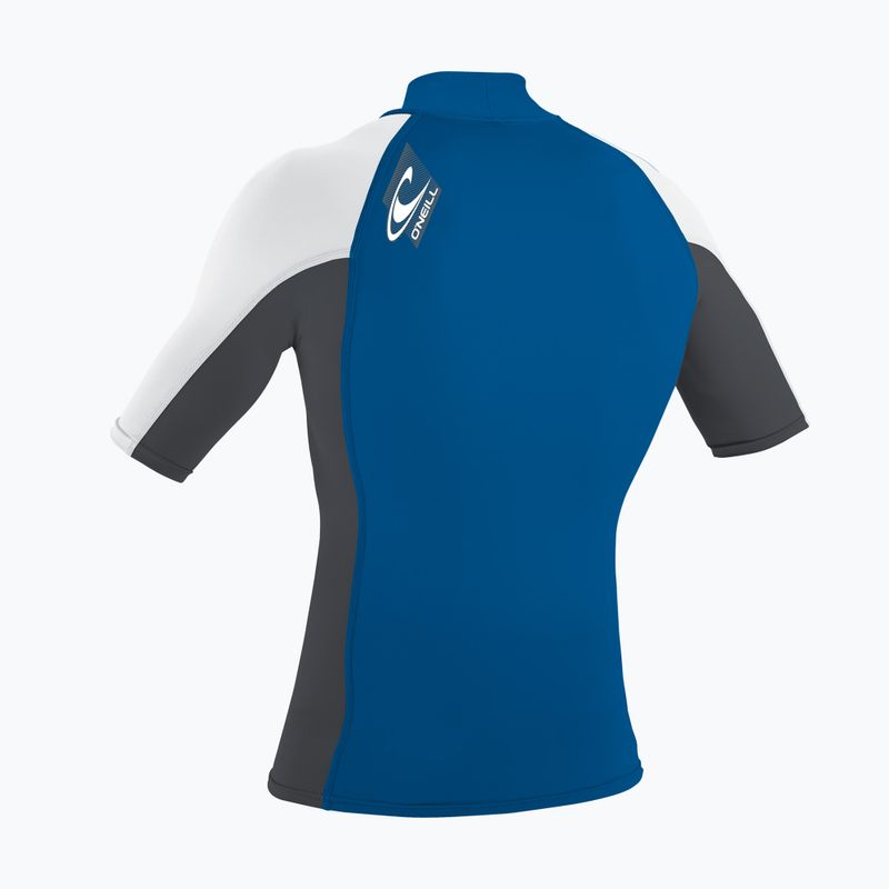 Tricou de înot pentru bărbați  O'Neill Premium Skins Turtleneck Rash Guard deep sea/graphite/white 2
