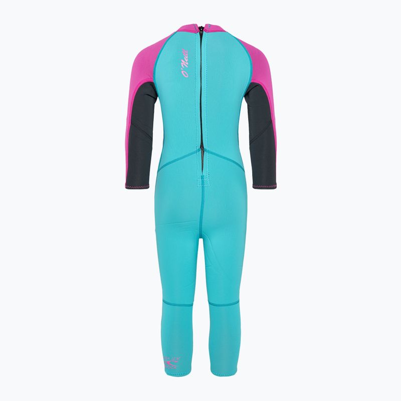 Pantaloni pentru copii 2mm O'Neill Toddler Reactor-2 Back Zip Full Green 4868G 2