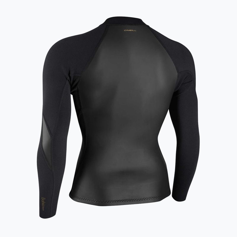 Costum înot pentru femei O'Neill Bahia 1/0.5mm Full-Zip Jacket glide black/black/black 2