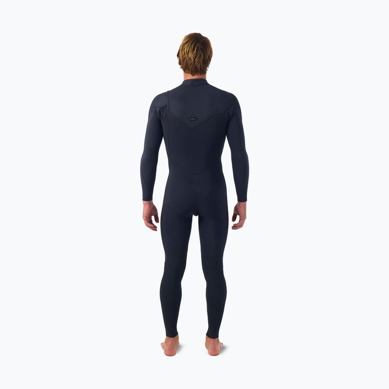 Costum de înot pentru bărbați O'Neill Hyperfreak 5/4+ mm Chest Zip Full black/black 2