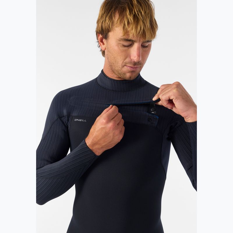 Costum de înot pentru bărbați O'Neill Hyperfreak 5/4+ mm Chest Zip Full black/black 6