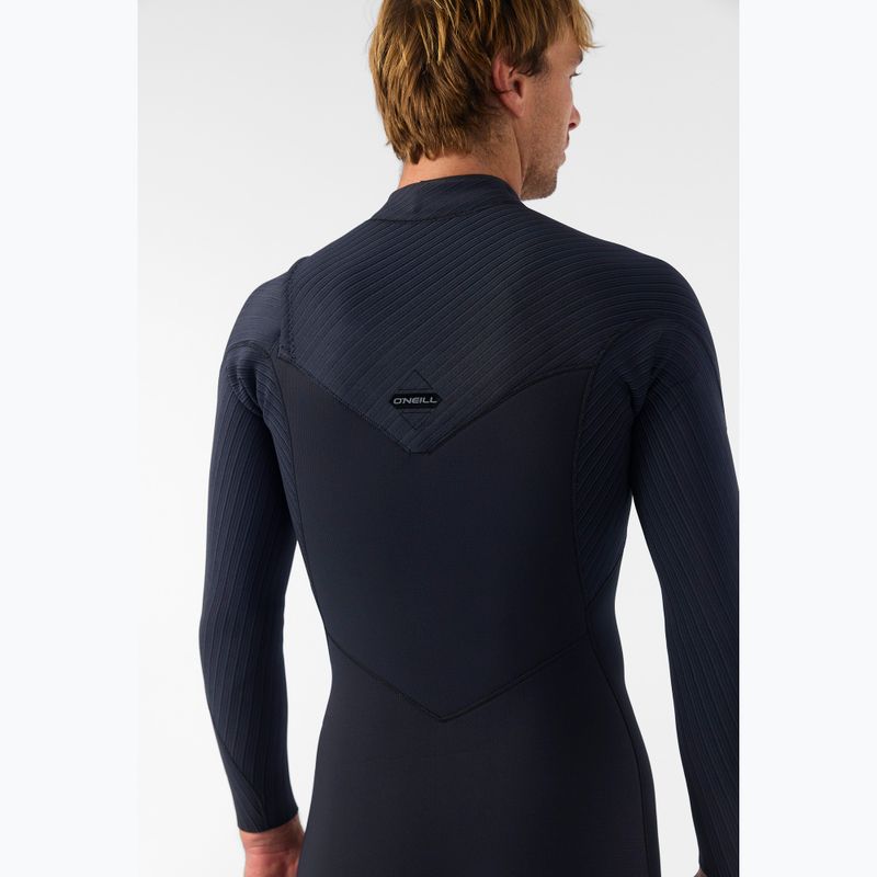 Costum de înot pentru bărbați O'Neill Hyperfreak 5/4+ mm Chest Zip Full black/black 7