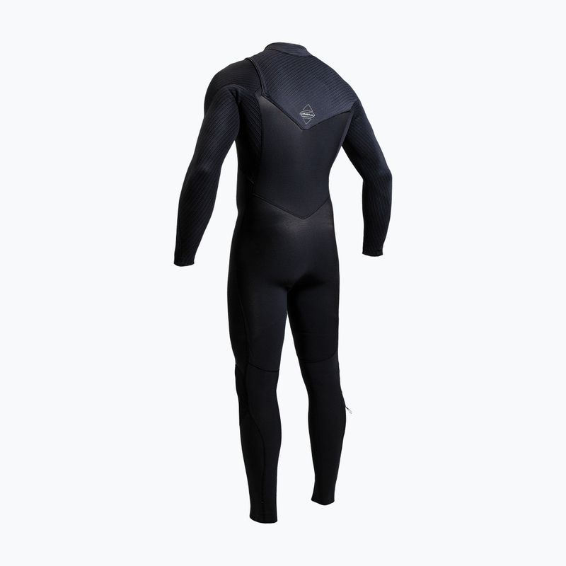 Costum de înot pentru bărbați O'Neill Hyperfreak 5/4+ mm Chest Zip Full black/black 10