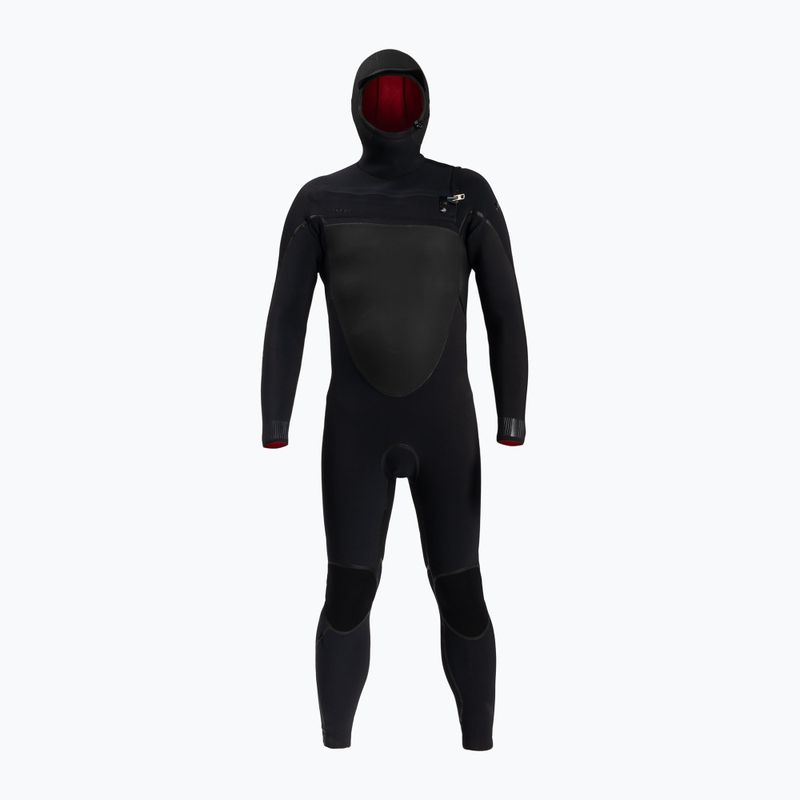 Bărbați O'Neill Psycho Tech 6/4+ Chest Zip W/Hood Swim Foam negru 5366