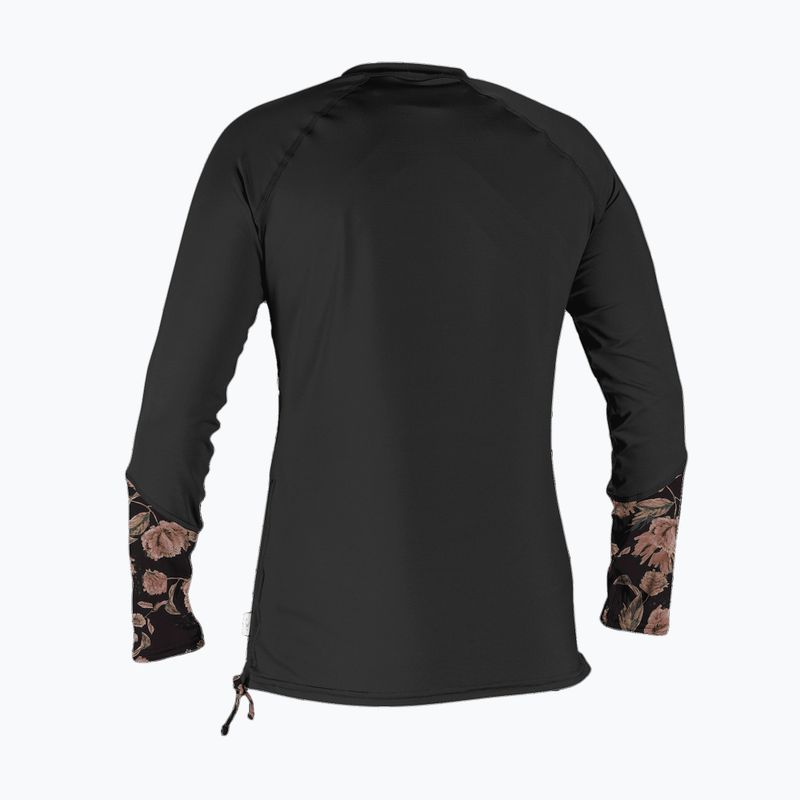 Longsleeve de înot pentru femei O'Neill Front Zip Sun black/flo 2