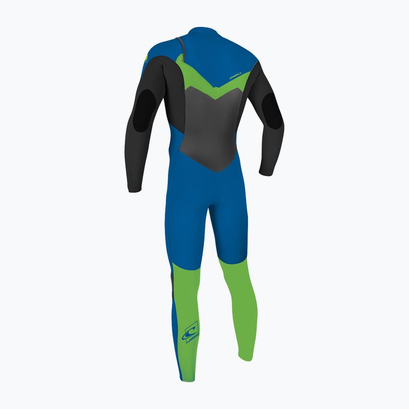 Costum de înot pentru copii O'Neill Epic 3/2 mm Chest Zip Full ocean/black/dayglo 2