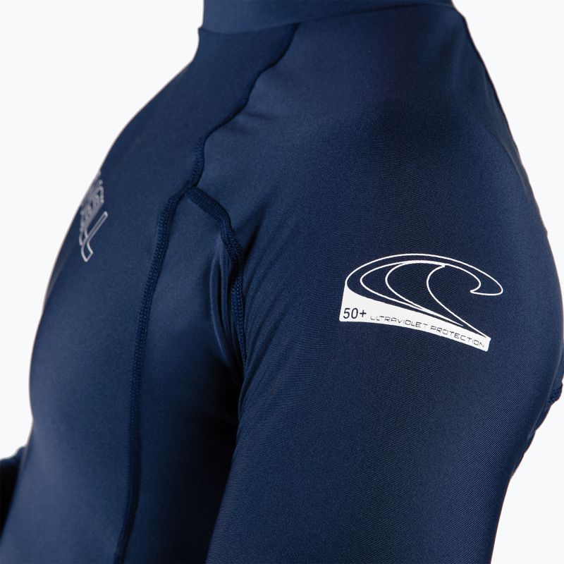 Bărbați O'Neill Basic Skins LS Rash Guard Rash Guard Long Sleeve Swim Shirt albastru marin 3342 5