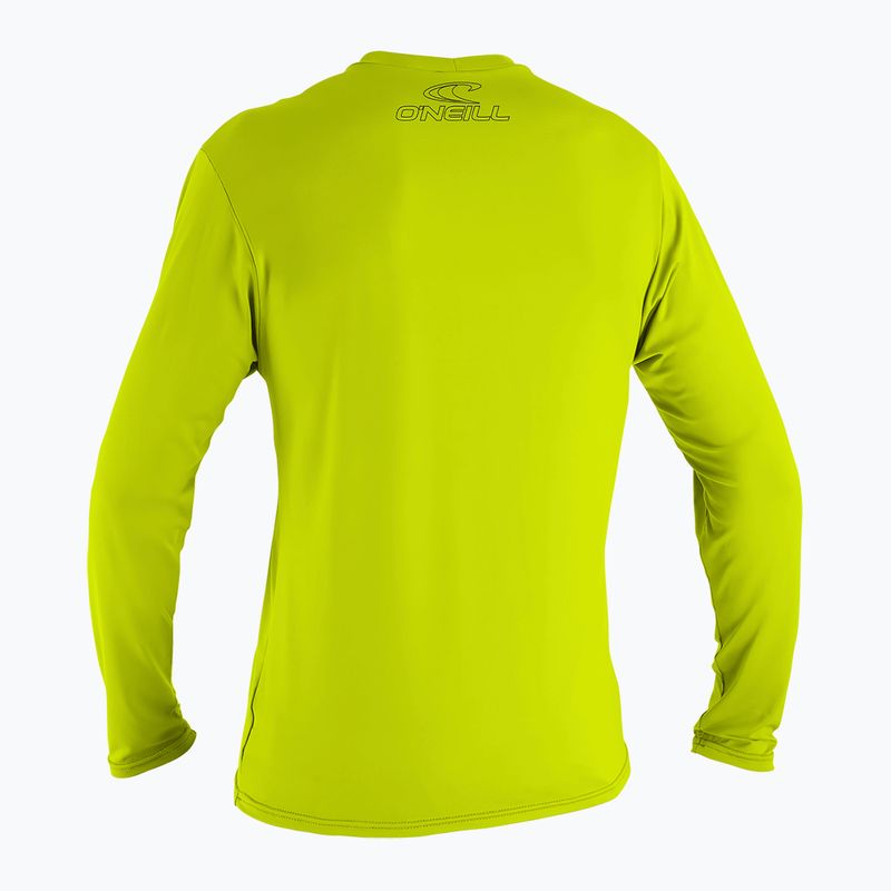 Longsleeve de înot O'Neill Youth Basic Skins Sun Shirt lime 2