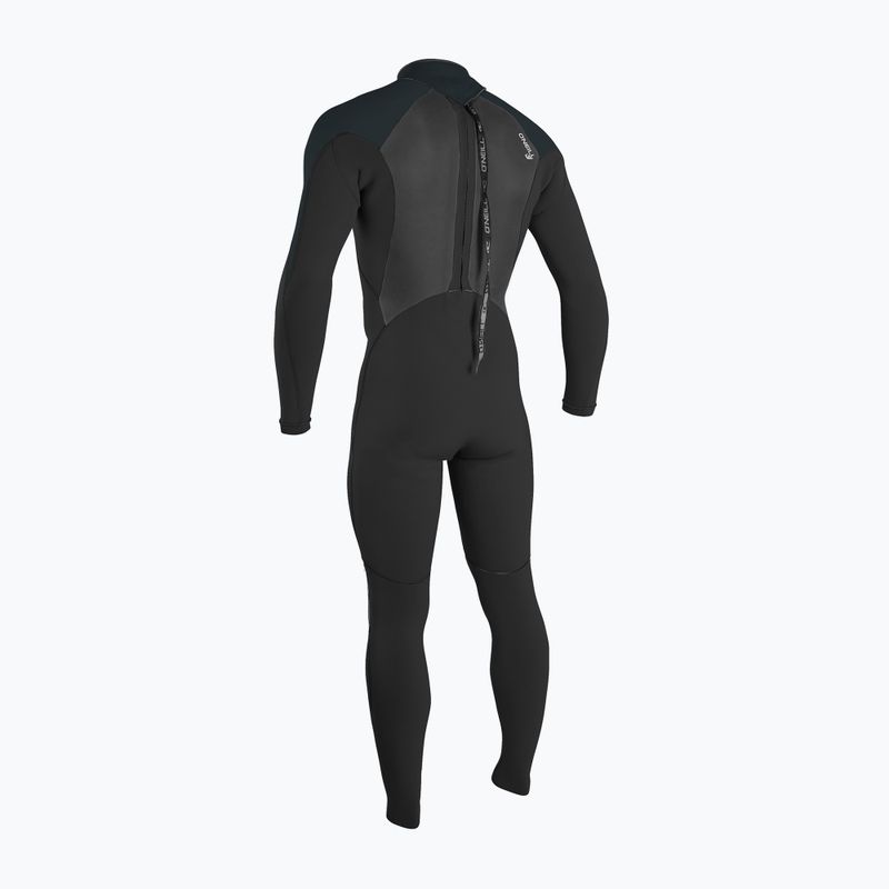 Costum de înot pentru bărbați O'Neill Epic 3/2 Back Zip Full black/gunmetal/dayglo 2