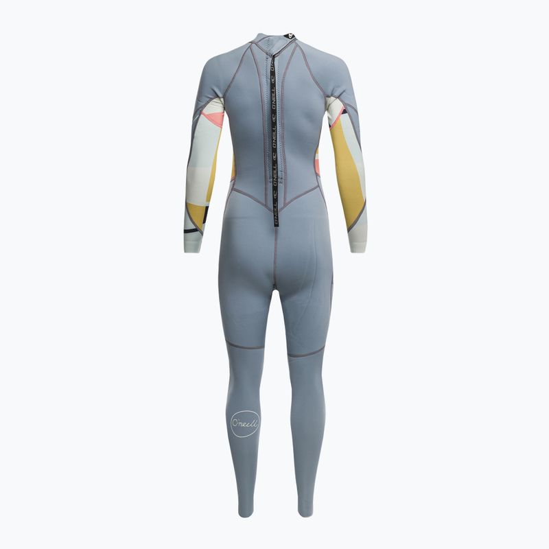 3/2mm O'Neill Bahia Bahia Back Zip Full Grey 5292 pentru femei 3