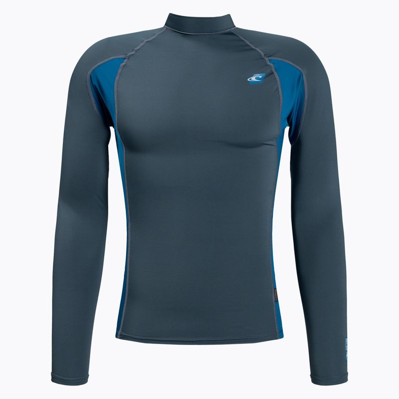 Tricou de surf pentru bărbați O'Neill Premium Skins LS Rash Guard albastru marin 4170B