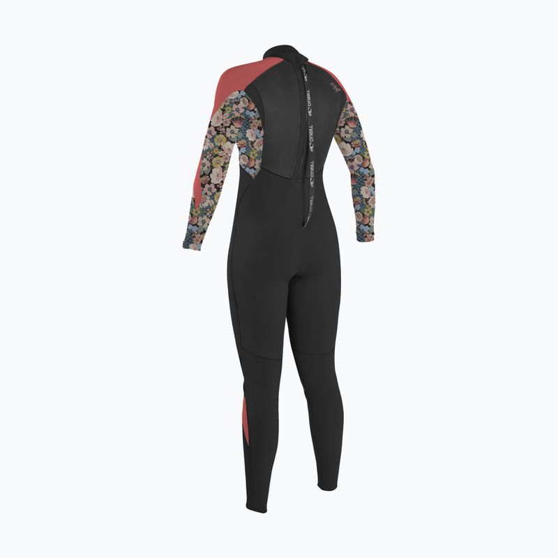 Spumă de înot pentru copii O'Neill Girls Epic 4/3 Back Zip Full black/twiggy/tea rose 2