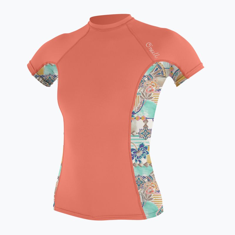 Cămașă de baie pentru femei O'Neill Side Print Rash Guard portocaliu 5405S