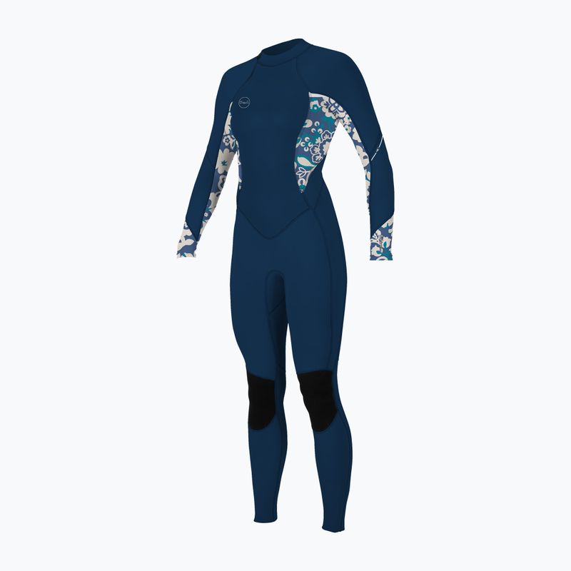 Femei O'Neill Bahia 3/2 Bahia 3/2 Back Zip Full Frnavy/crisflor/crisflor Spumă de înot pentru femei
