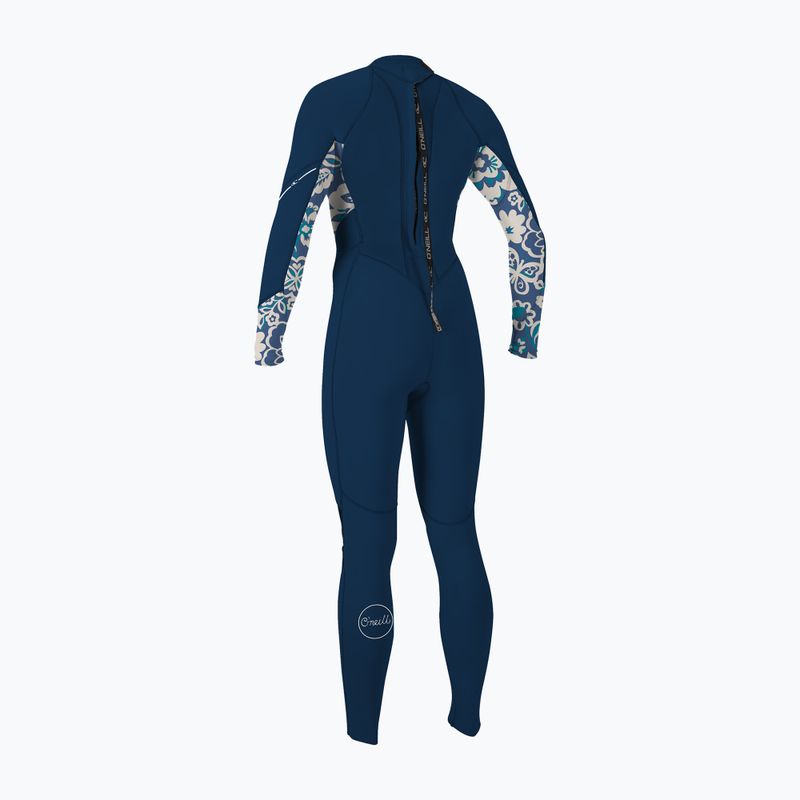 Femei O'Neill Bahia 3/2 Bahia 3/2 Back Zip Full Frnavy/crisflor/crisflor Spumă de înot pentru femei 2
