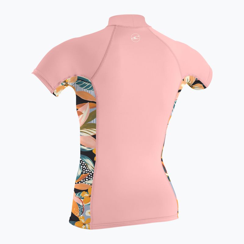 Tricou de înot pentru copii O'Neill Girls Premium Skins Turtleneck Rash Guard peony/demi floral/peony 2