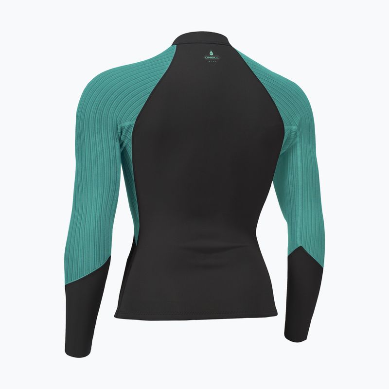 Jachetă de neopren pentru femei O'Neill Hyperfreak 2/1,5 mm Front Zip Jacket hx3 raven/opal 2