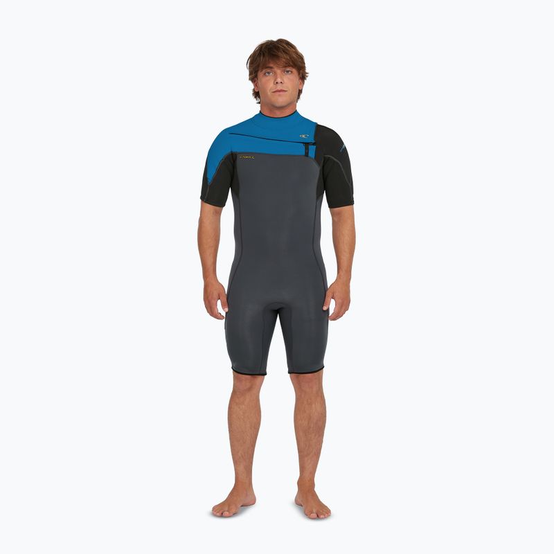 Costum de neopren pentru bărbați O'Neill Hammer 2mm Chest Zip SS Spring graphite/black/ocean 3