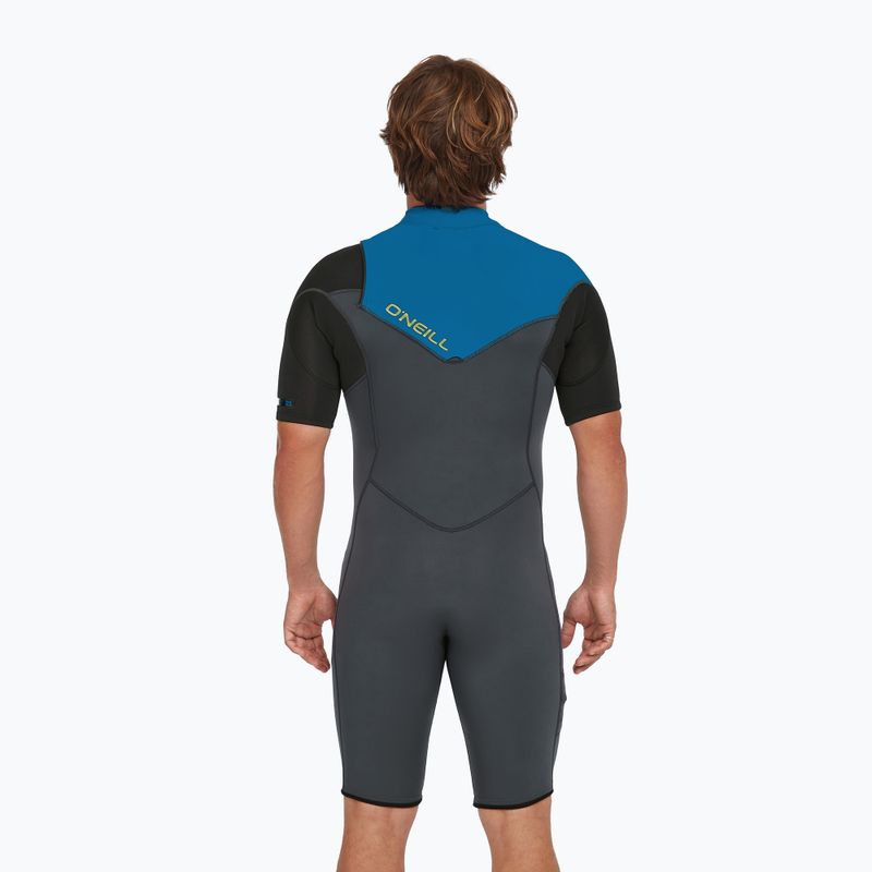 Costum de neopren pentru bărbați O'Neill Hammer 2mm Chest Zip SS Spring graphite/black/ocean 4