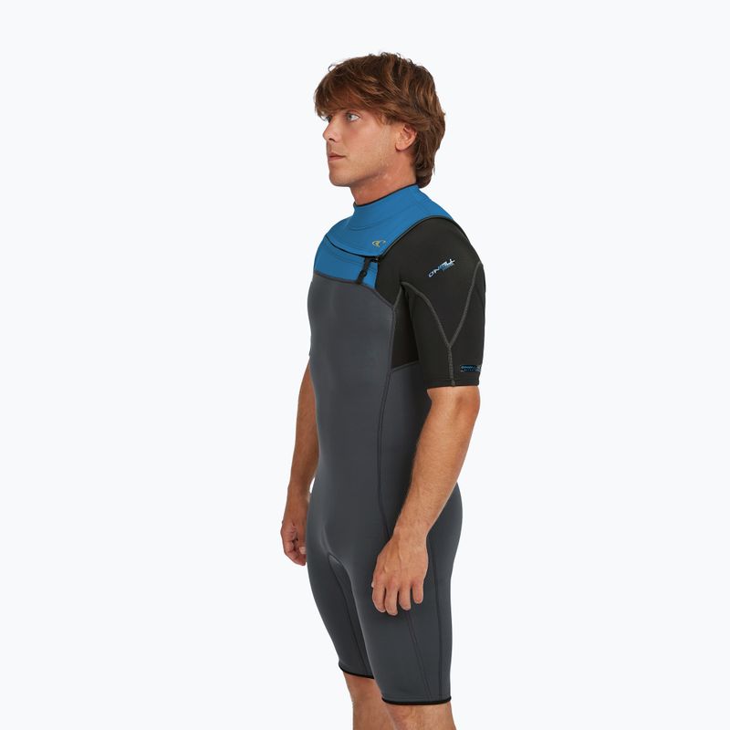 Costum de neopren pentru bărbați O'Neill Hammer 2mm Chest Zip SS Spring graphite/black/ocean 5