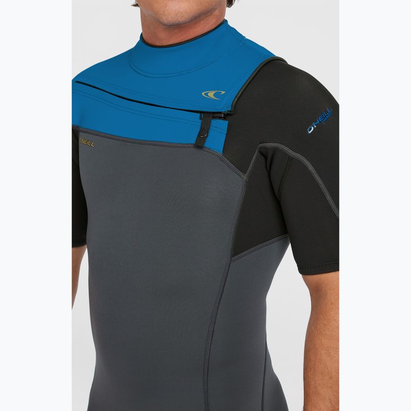 Costum de neopren pentru bărbați O'Neill Hammer 2mm Chest Zip SS Spring graphite/black/ocean 6