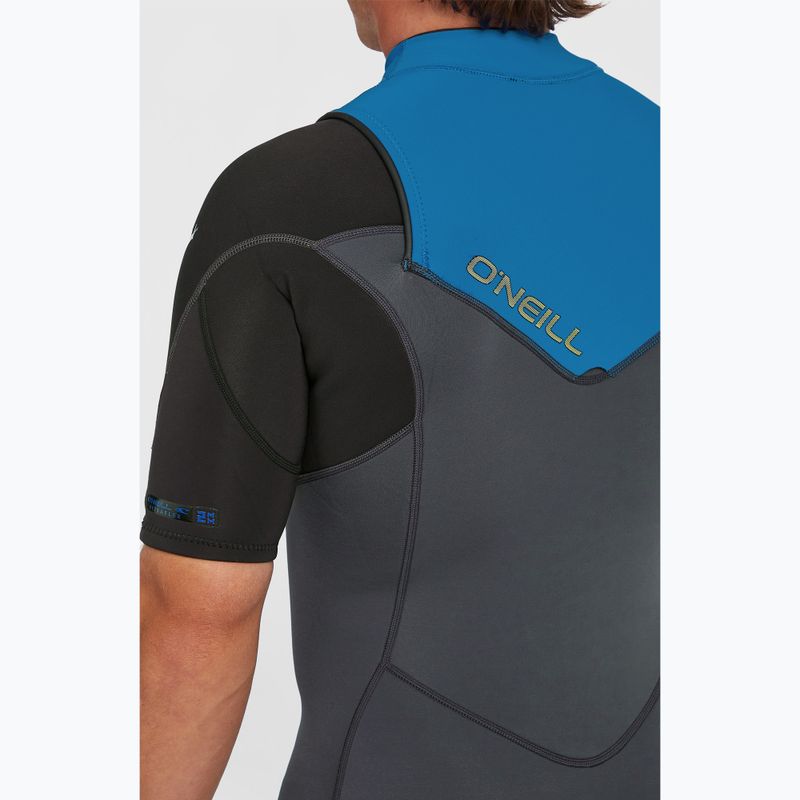 Costum de neopren pentru bărbați O'Neill Hammer 2mm Chest Zip SS Spring graphite/black/ocean 7