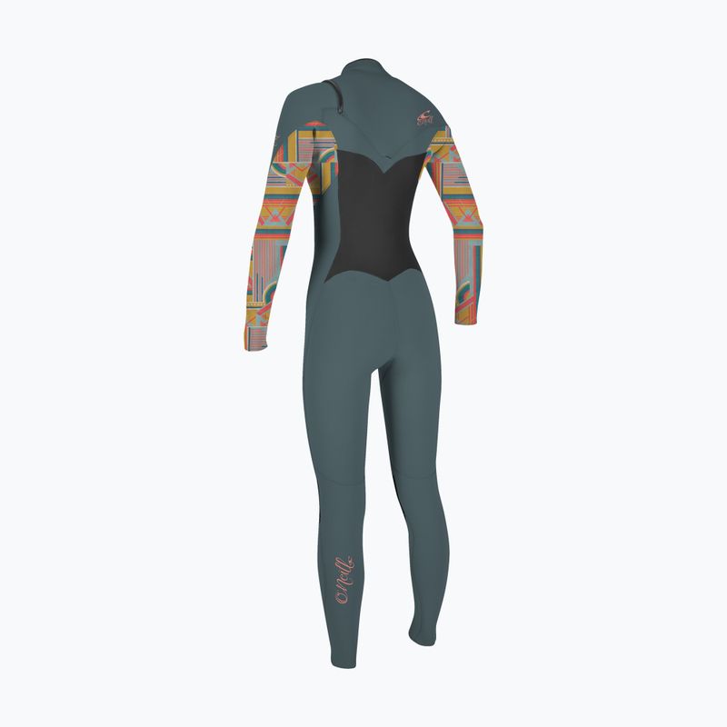 Spumă de înot pentru femei O'Neill Epic 4/3 Chest Zip Full shade/arta geo 2