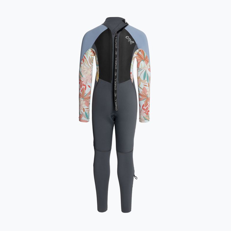 Costum de înot pentru copii  O'Neill Girls Epic 5/4 Back Zip Full graphite/dahlia/infinity 3
