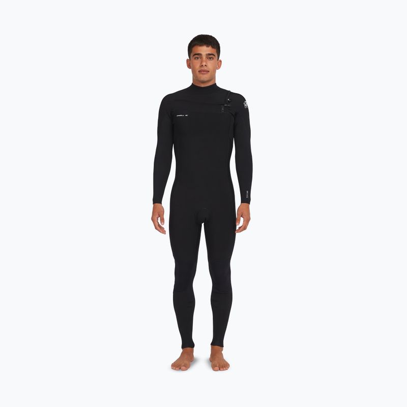 Costum de înot pentru bărbați O'Neill Epic 3/2 Chest Zip Full A05 black/black/black 3