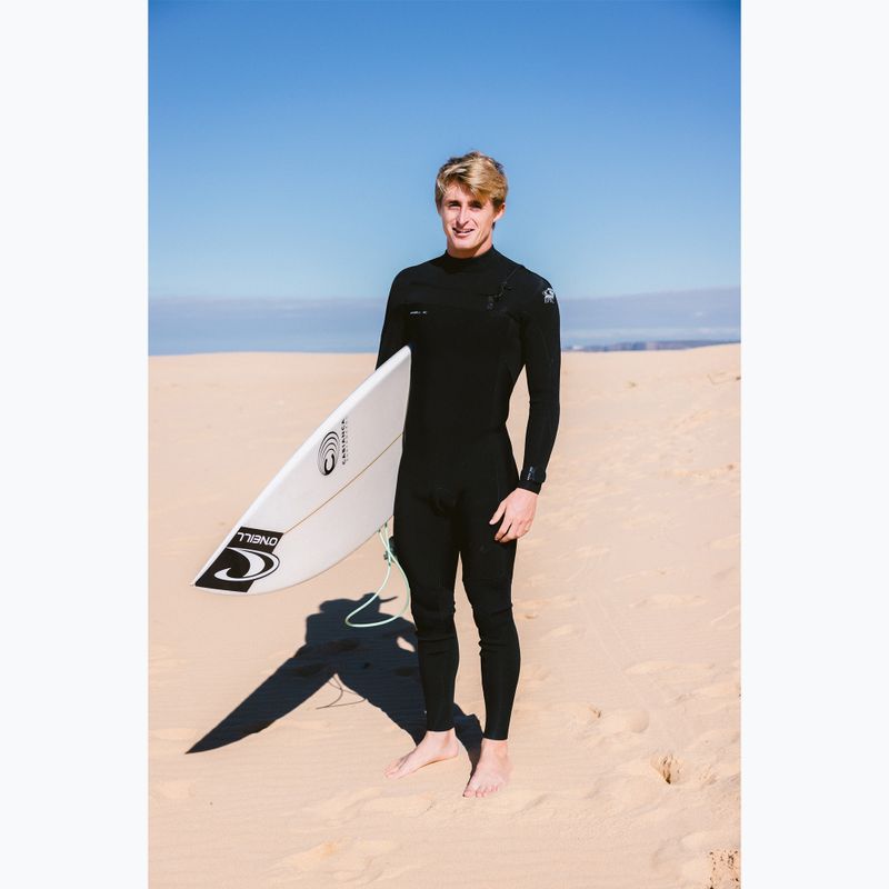 Costum de înot pentru bărbați O'Neill Epic 5/4 Chest Zip Full A05 black/black/black 6