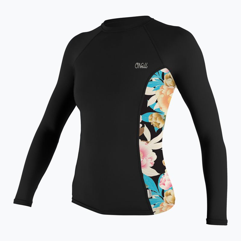 Longsleeve de înot pentru femei O'Neill Side Print Rash Guard black/mikah floral
