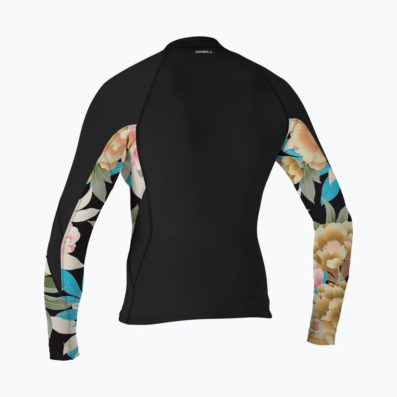 Jachetă din neopren pentru femei O'Neill Bahia 1/0.5 mm Full-Zip Jacket negru/mikah floral/negru 2