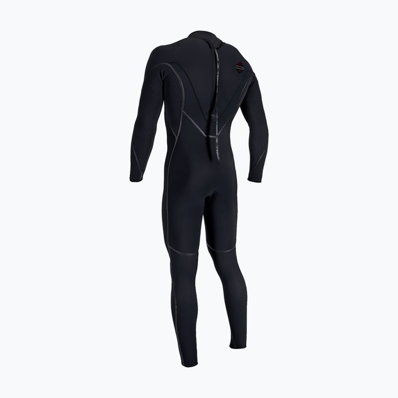 Costum de înot pentru bărbați O'Neill Hyperfreak Fire 4/3+ Back Zip Full  black/black 2