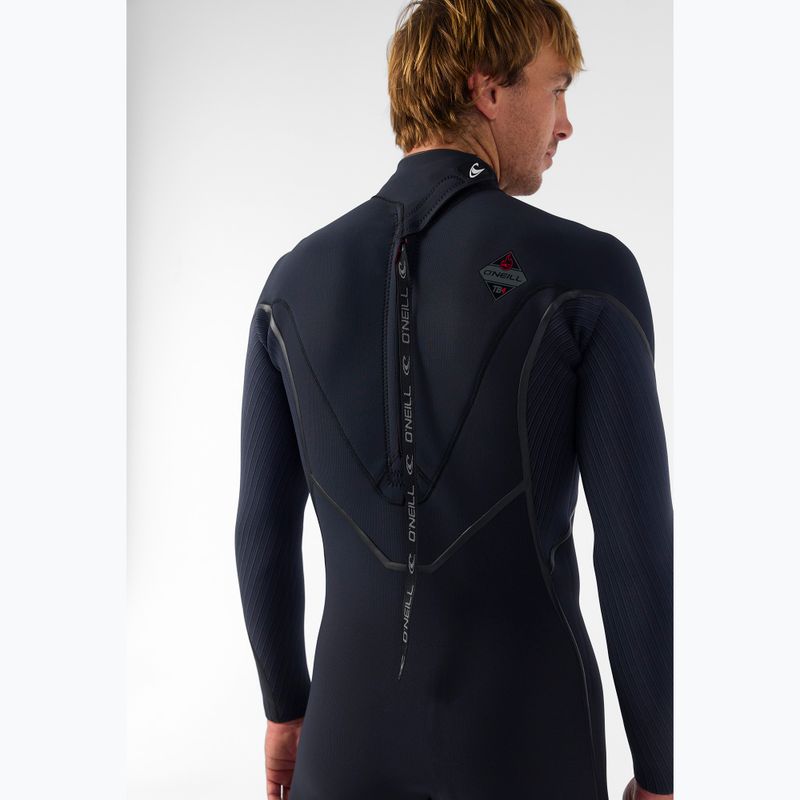 Costum de înot pentru bărbați O'Neill Hyperfreak Fire 4/3+ mm Back Zip Full black/black 5