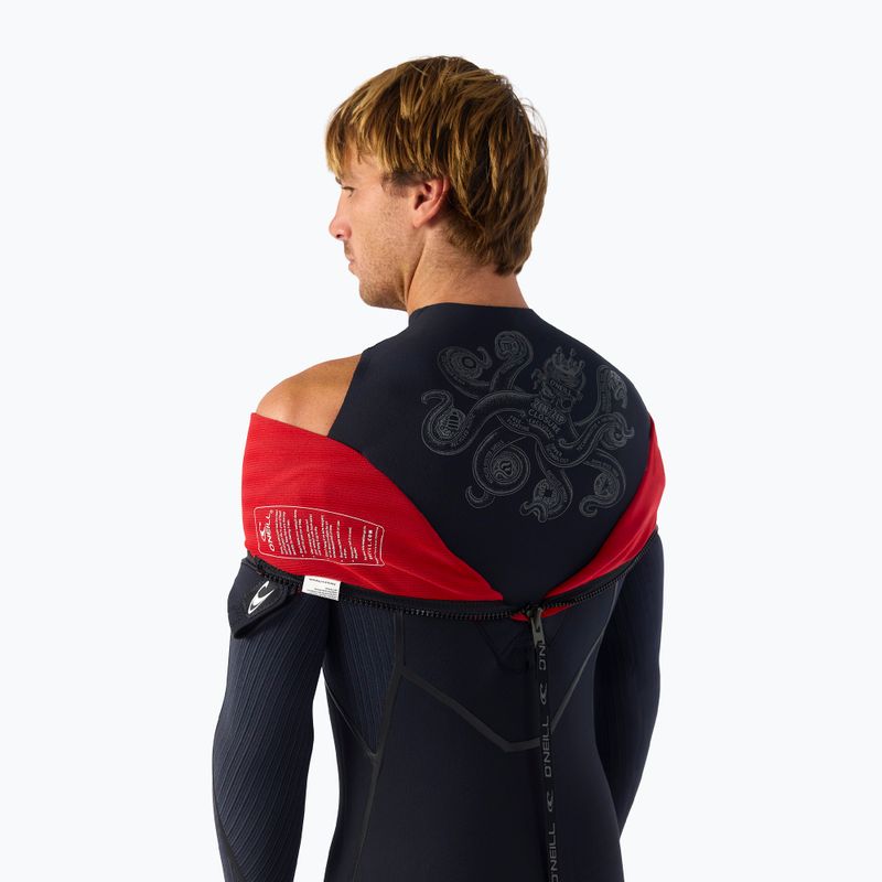Costum de înot pentru bărbați O'Neill Hyperfreak Fire 4/3+ mm Back Zip Full black/black 8