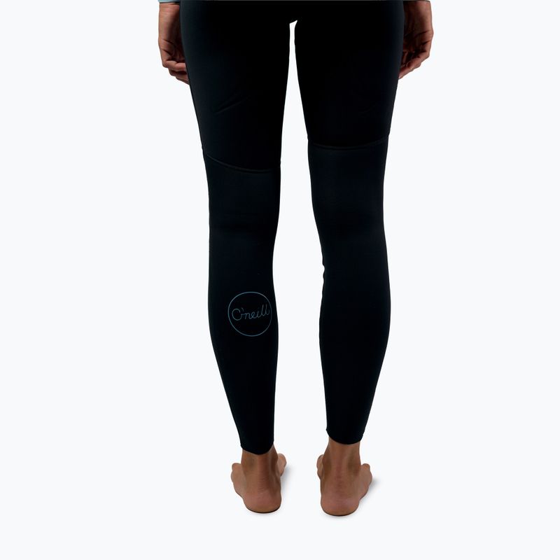 Costum de înot pentru femei O'Neill Bahia 3/2 Back Zip Full IQ5 black/surf abstract/chambray blue 10