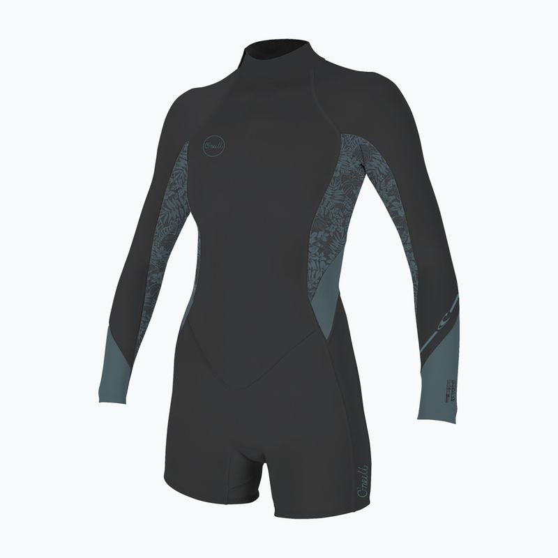 Costum de înot pentru femei O'Neill Bahia 2/1 mm Back Zip Spring tempered steel/shaded island sky