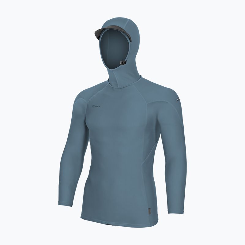 Bluză cu mânecă lungă pentru înot bărbați O'Neill Hyperfreak Skins Rash Guard Hooded blue fusion/blue fusion