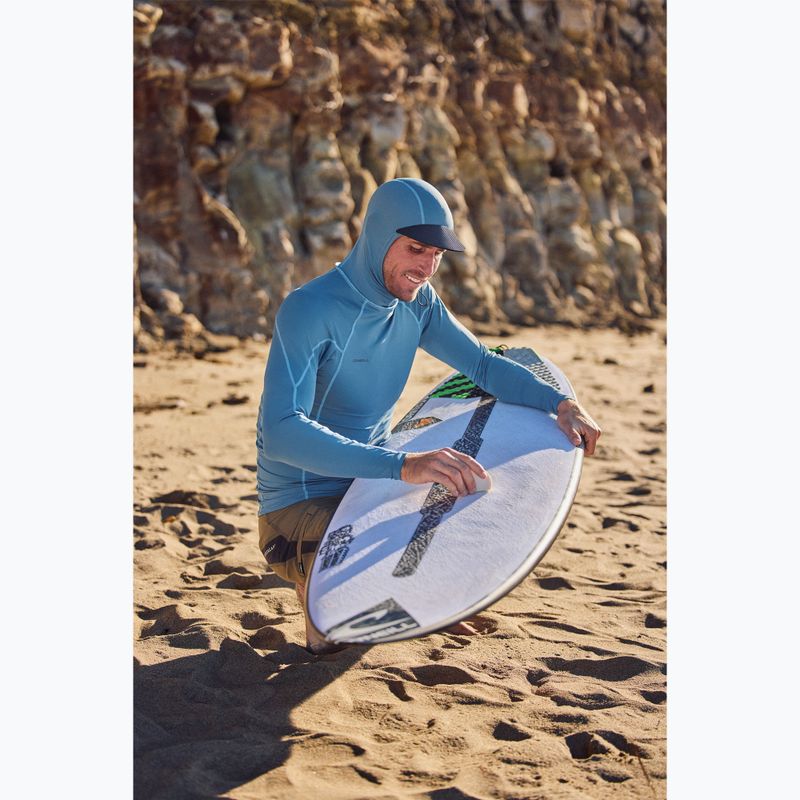 Bluză cu mânecă lungă pentru înot bărbați O'Neill Hyperfreak Skins Rash Guard Hooded blue fusion/blue fusion 3