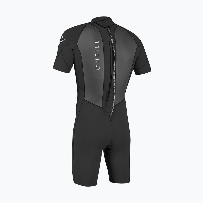 Costum de înot pentru bărbați O'Neill Reactor-2 2mm Back Zip SS Spring HJ5 black/black 2