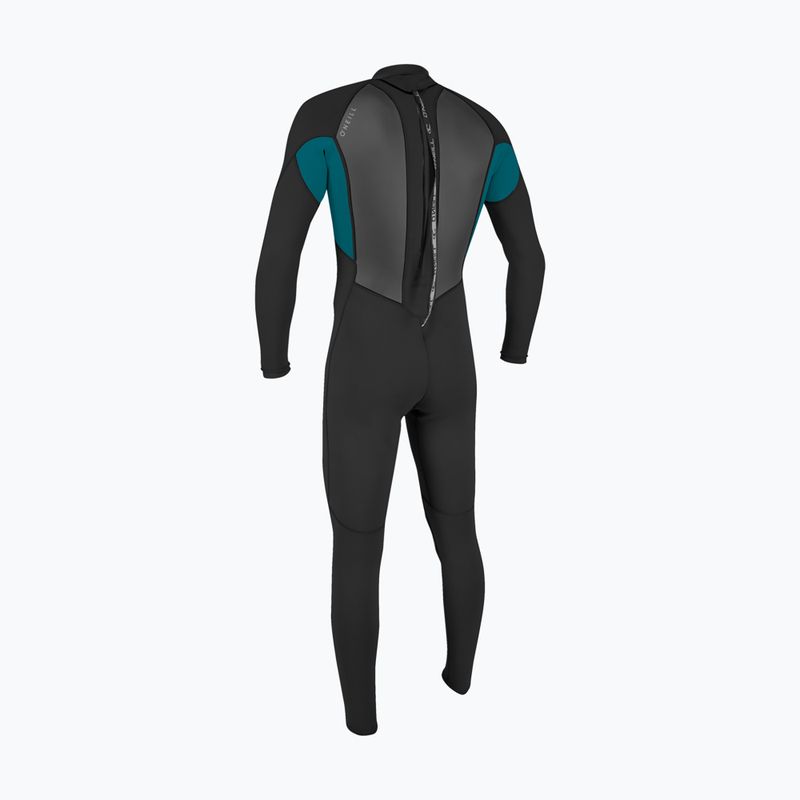 Costum de înot pentru bărbați O'Neill Reactor-2 3/2 Back Zip Full HJ5 black/tide pool 2