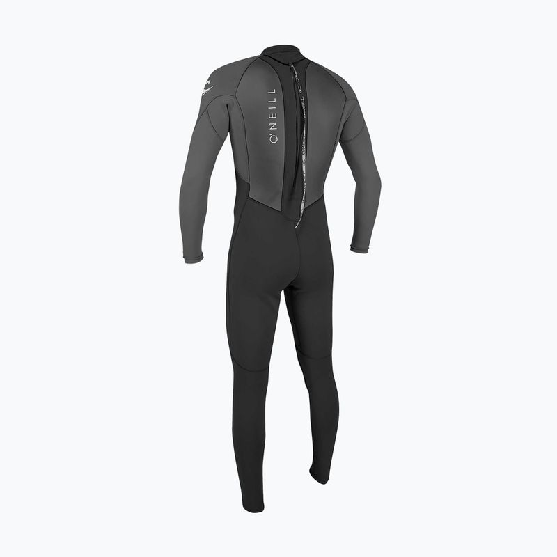 Costum de înot pentru bărbați O'Neill Reactor-2 3/2 mm Back Zip Full black/graphite 2