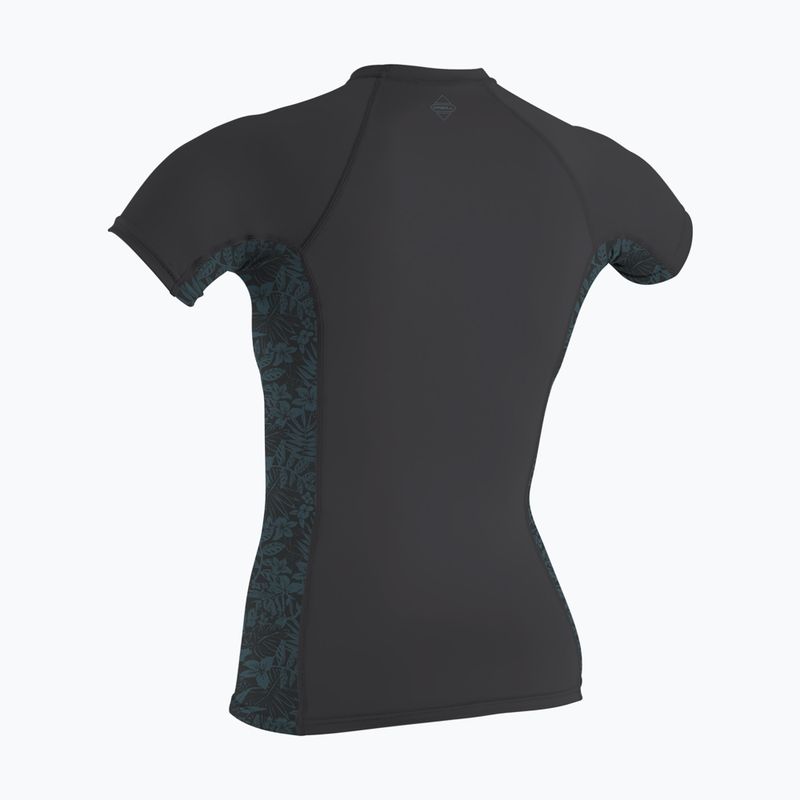 Tricou de înot pentru femei O'Neill Hyperfreak Skins Rash Guard tempered steel/shaded island sky 2