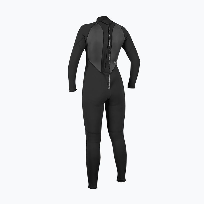 Costum de înot pentru femei O'Neill Reactor-2 3/2 Back Zip Full J18 black/black 2