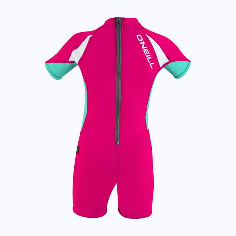 Combinezon UPF 50+ O'Neill Child Basic Skins UV Spring IT4 watermelon/light aqua/white 2